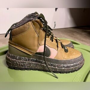 Nike Air Force one Boot NN Brown kelp Crater colorway